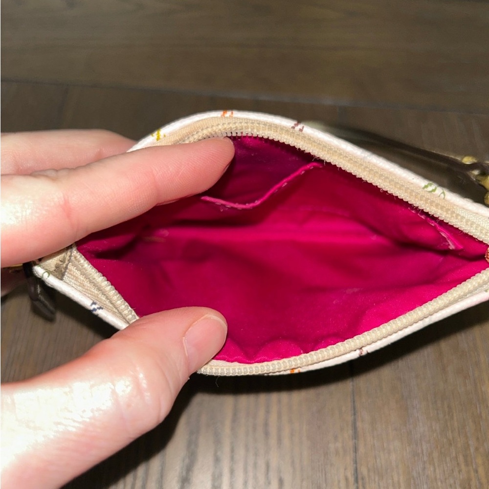 Coach Multicolor Plaid Wristlet - Picture 6 of 8